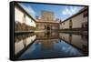 Court of the Myrtles, Alhambra, Granada, Province of Granada, Andalusia, Spain-Michael Snell-Framed Stretched Canvas