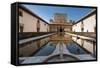 Court of the Myrtles, Alhambra, Granada, Province of Granada, Andalusia, Spain-Michael Snell-Framed Stretched Canvas