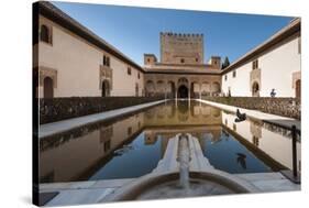 Court of the Myrtles, Alhambra, Granada, Province of Granada, Andalusia, Spain-Michael Snell-Stretched Canvas