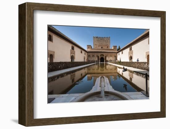 Court of the Myrtles, Alhambra, Granada, Province of Granada, Andalusia, Spain-Michael Snell-Framed Photographic Print