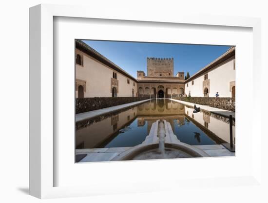 Court of the Myrtles, Alhambra, Granada, Province of Granada, Andalusia, Spain-Michael Snell-Framed Photographic Print