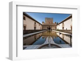 Court of the Myrtles, Alhambra, Granada, Province of Granada, Andalusia, Spain-Michael Snell-Framed Photographic Print