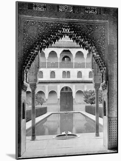 Court of the Myrtles, Alhambra, Spain, 1893-John L Stoddard-Mounted Giclee Print
