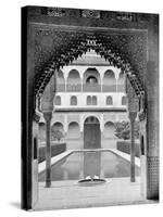 Court of the Myrtles, Alhambra, Spain, 1893-John L Stoddard-Stretched Canvas