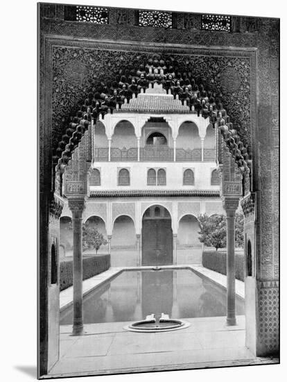 Court of the Myrtles, Alhambra, Spain, 1893-John L Stoddard-Mounted Giclee Print