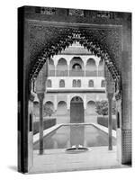 Court of the Myrtles, Alhambra, Spain, 1893-John L Stoddard-Stretched Canvas