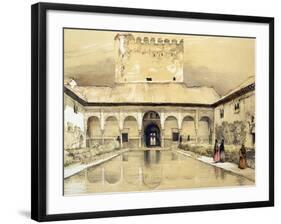 Court of the Myrtles-John Frederick Lewis-Framed Giclee Print