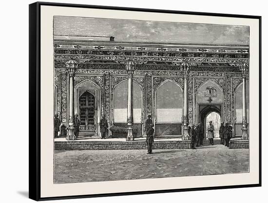 Court of the Palace of the Ex-Khan of Khokan-null-Framed Stretched Canvas