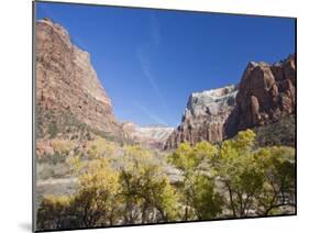 Court of the Patriarchs, Zion National Park in Autumn, Utah, USA-Jean Brooks-Mounted Photographic Print