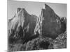 Court Of The Patriarchs Zion National Park Utah 1933-1942-Ansel Adams-Mounted Art Print