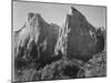 Court Of The Patriarchs Zion National Park Utah 1933-1942-Ansel Adams-Mounted Art Print