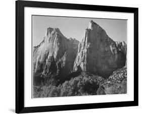 Court Of The Patriarchs Zion National Park Utah 1933-1942-Ansel Adams-Framed Art Print