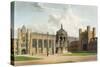 Court of Trinity College, Cambridge, from "The History of Cambridge", Pub. by R. Ackermann, 1815-William Westall-Stretched Canvas