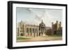 Court of Trinity College, Cambridge, from "The History of Cambridge", Pub. by R. Ackermann, 1815-William Westall-Framed Giclee Print