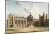 Court of Trinity College, Cambridge, from "The History of Cambridge", Pub. by R. Ackermann, 1815-William Westall-Mounted Giclee Print