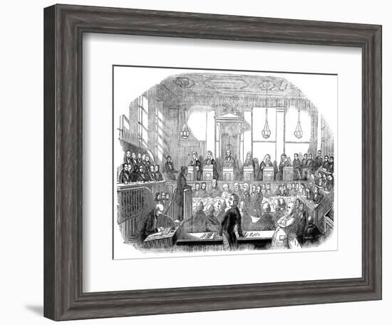 Court Room Scene, Mr M Naughten Trial-null-Framed Art Print