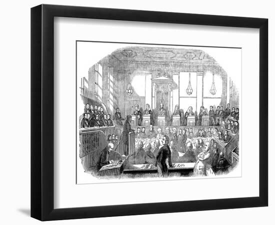 Court Room Scene, Mr M Naughten Trial-null-Framed Art Print