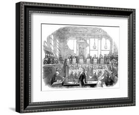 Court Room Scene, Mr M Naughten Trial-null-Framed Art Print