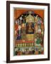 Court Scene from Shahnama, 14th century Iran Timurid Period-null-Framed Giclee Print