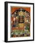 Court Scene from Shahnama, 14th century Iran Timurid Period-null-Framed Giclee Print