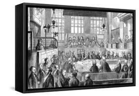 Court Scene, Newgate, 1862-Fred Bennett-Framed Stretched Canvas