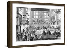 Court Scene, Newgate, 1862-Fred Bennett-Framed Art Print