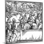 Court Session. Illustration from the Book Phisicke Against Fortune by Petrarch, 1532-Hans Holbein the Younger-Mounted Giclee Print