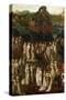 Court Society in Front of a Burgundian Castle-Jan van Eyck-Stretched Canvas