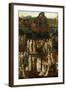 Court Society in Front of a Burgundian Castle-Jan van Eyck-Framed Giclee Print