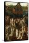 Court Society in Front of a Burgundian Castle-Jan van Eyck-Framed Stretched Canvas