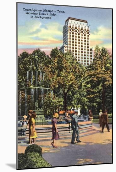 Court Square, Memphis-null-Mounted Art Print