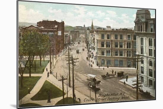 Court Street, Binghamton, New York-null-Mounted Art Print