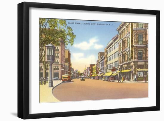 Court Street, Binghamton, New York-null-Framed Art Print