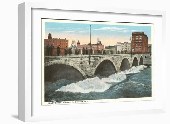 Court Street Bridge, Rochester, New York-null-Framed Art Print