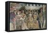 Court Wall, the Central Scene, 1465-1474-Andrea Mantegna-Framed Stretched Canvas