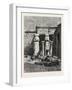 Court with Remains of a Christian Church at Medinet Haboo. Egypt, 1879-null-Framed Giclee Print