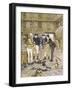 Court Yard Chat-Cecil Aldin-Framed Premium Giclee Print