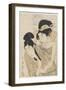 Courtesan and Her Lover, C. 1800-1804-Kitagawa Tsukimaro-Framed Giclee Print