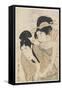 Courtesan and Her Lover, C. 1800-1804-Kitagawa Tsukimaro-Framed Stretched Canvas