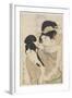 Courtesan and Her Lover, C. 1800-1804-Kitagawa Tsukimaro-Framed Giclee Print