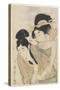 Courtesan and Her Lover, C. 1800-1804-Kitagawa Tsukimaro-Stretched Canvas