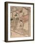 Courtesan and Kamuro in a Parlour-Kitao Shigemasa-Framed Giclee Print