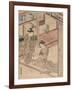 Courtesan and Kamuro in a Parlour-Kitao Shigemasa-Framed Giclee Print