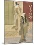 Courtesan and man with umbrella, 1765-70-Suzuki Harunobu-Mounted Giclee Print