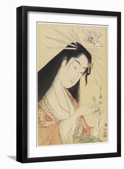 Courtesan as Komachi, C. 1796-Chobunsai Eishi-Framed Giclee Print