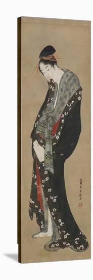 Courtesan, Edo Period-Katsushika Hokusai-Stretched Canvas