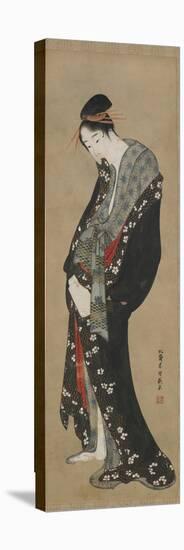 Courtesan, Edo Period-Katsushika Hokusai-Stretched Canvas