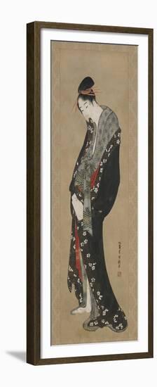 Courtesan, Edo Period-Katsushika Hokusai-Framed Premium Giclee Print