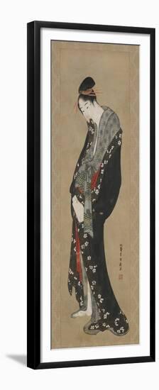 Courtesan, Edo Period-Katsushika Hokusai-Framed Premium Giclee Print