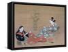 Courtesan Entertaining an Actor, C1695-Furuyama Moroshige-Framed Stretched Canvas